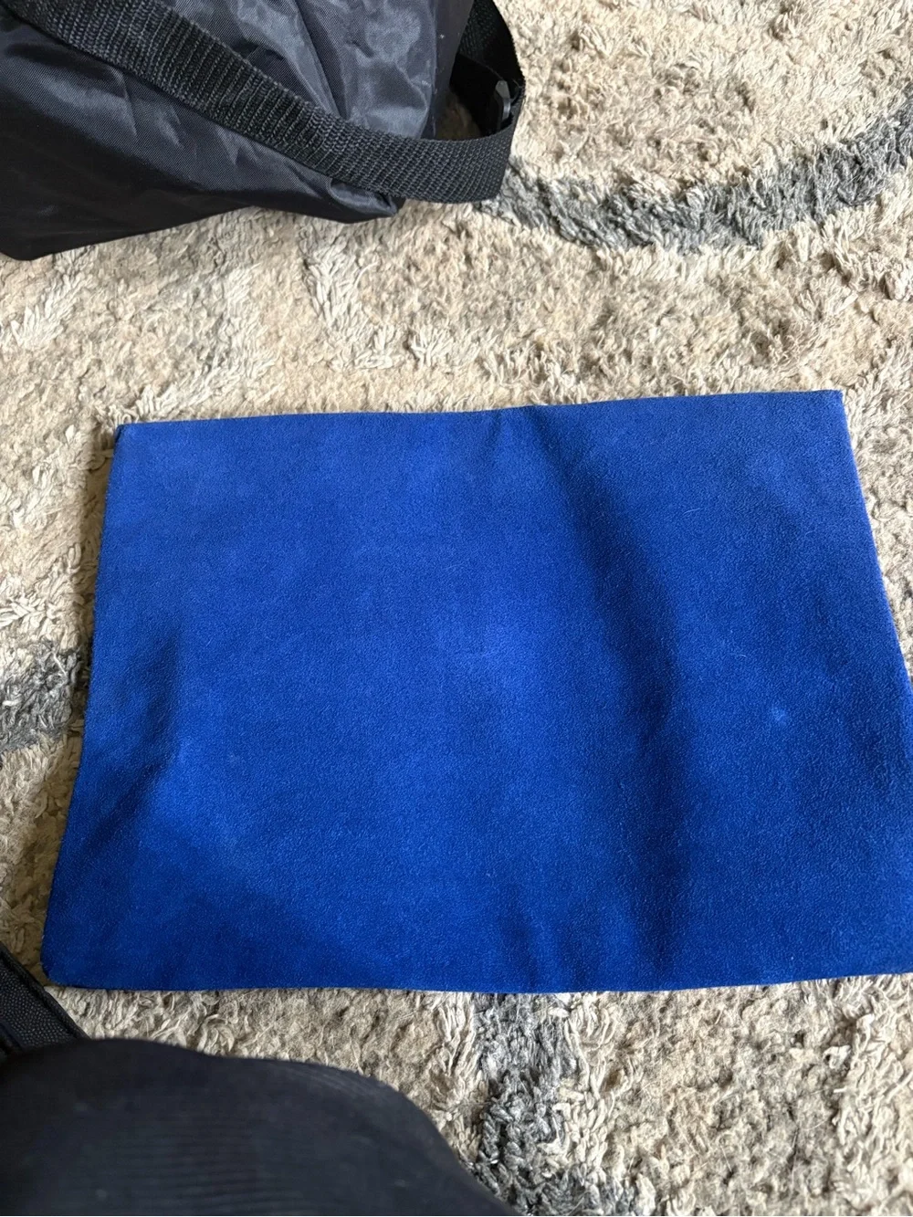Mossimo Supply Co. Blue Suede Envelope Clutch